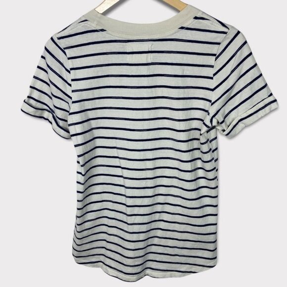 Anthropologie La Vie En Rose Graphic Tee Striped Sol Angeles‎ Size XS Boho Top - Picture 5 of 10